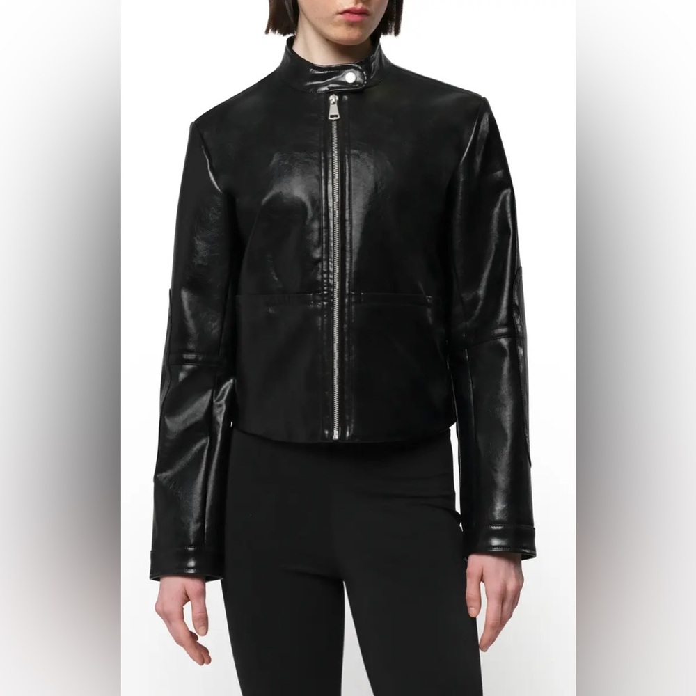 Apparis Black Casey moto Leather Jacket size M